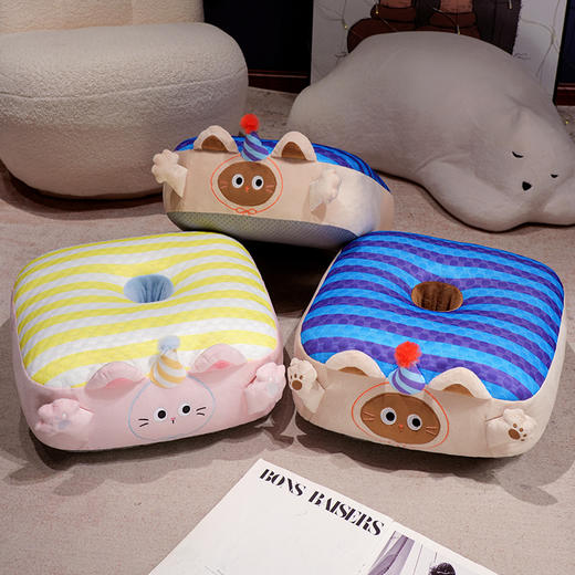 自然醒小手大开冰豆豆水晶绒双面蒲团坐垫懒人地毯坐墩卧室家用地板厚垫子夏QYL 商品图12