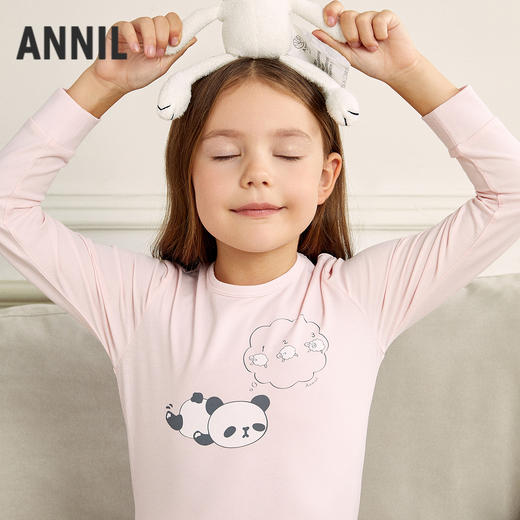 【绵绵秋衣裤套装】男女童秋衣裤套装秋季新款安奈儿童装JM537587 商品图3