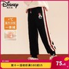 迪士尼女童加绒裤子冬季新款儿童冬装裤子女孩中大童运动休闲裤厚 商品缩略图0