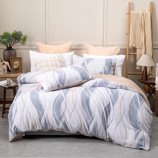 暖暖绒保暖四件套 琼浪【升级加厚】【AA级透气】【导电设计】【升温率43%】【可水洗机洗】柔滑软糯 加重加厚 不掉毛 双面设计 商品图0