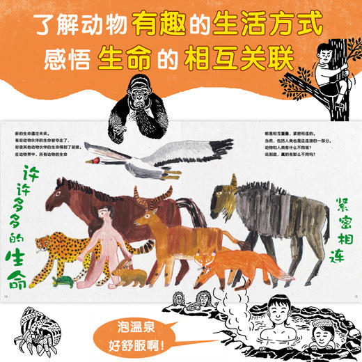 【北斗 绘本3-8岁】动物生活图鉴  BIB金苹果奖得主绘制 孩子自然探秘的启蒙书 商品图5