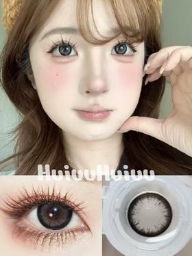 【日抛中直径】PUFF GIRL-胡椒怪豆 灰-14.2mm【日抛0-800度 不含525/575】