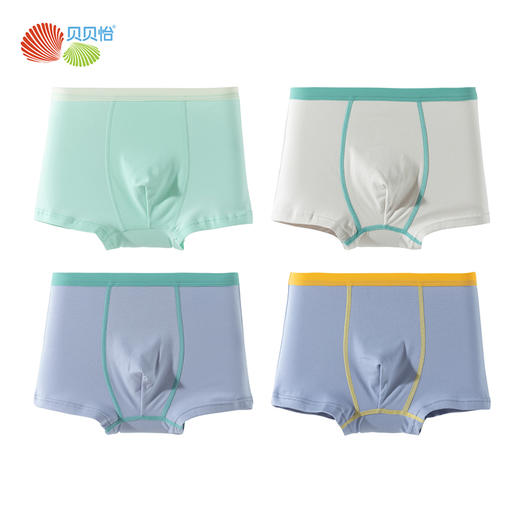 贝贝怡25春夏新款恐龙男宝平角内裤棉弹不夹PP（4件装）ZB5EP016 商品图8