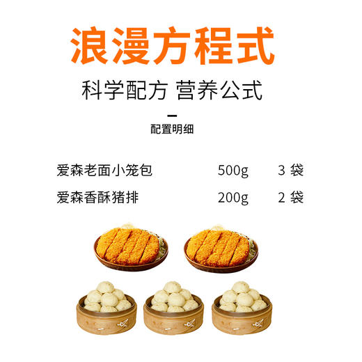 爱森套餐6（爱森老面小笼包500g*3+爱森香酥猪排200g*2） 商品图1