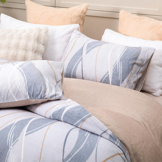 暖暖绒保暖四件套 琼浪【升级加厚】【AA级透气】【导电设计】【升温率43%】【可水洗机洗】柔滑软糯 加重加厚 不掉毛 双面设计 商品图2