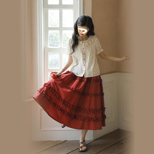 裁缝学苑AQ501钢琴褶设计感工字褶领衬衫纸样女复古棉麻上衣 商品图4