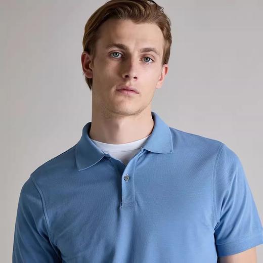 SUNSPEL男士经典款珠地棉网眼Polo衫都市商务通勤春夏 商品图1