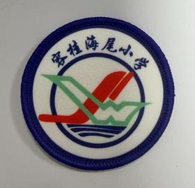 通版佛山市顺德容桂海尾小学包边校徽布标姓名贴章可缝烫现货发51
