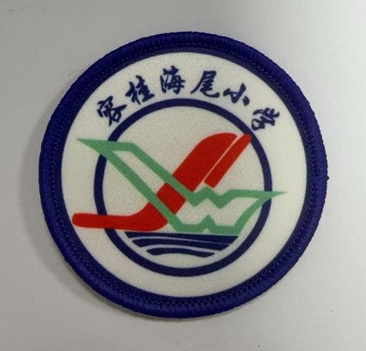 通版佛山市顺德容桂海尾小学包边校徽布标姓名贴章可缝烫现货发51 商品图0