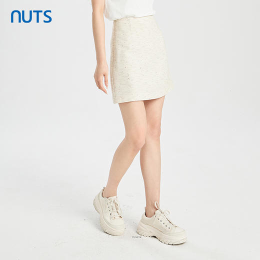 NUTS商场同款夏季高腰显瘦A字百搭短款半身裙422061046 商品图2