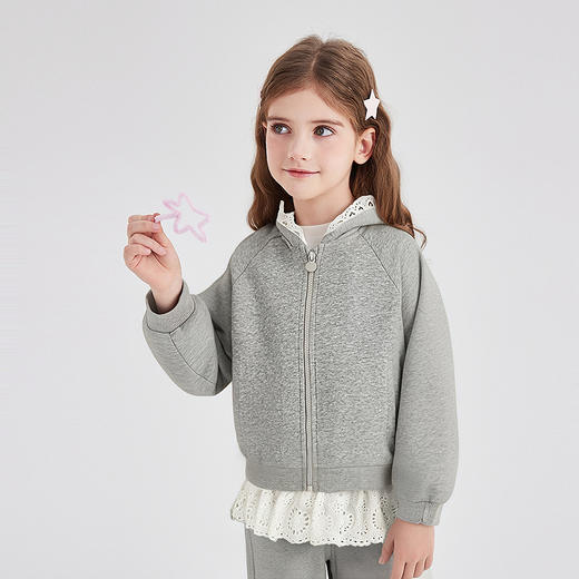 笛莎Deesha 童装女童套装2025秋新款女童休闲芭蕾风针织套装 商品图2