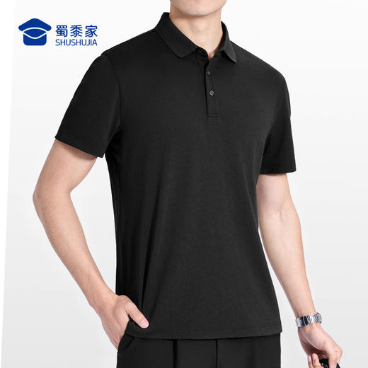 【康纶航天冰丝凉感短袖POLO衫】夏季通勤翻领短袖 清爽透气T恤上衣L002 商品图9