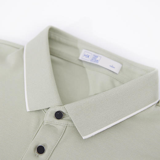 【新品上新】HX 夏季翻领短袖T恤合体S102522755101/02 商品图4