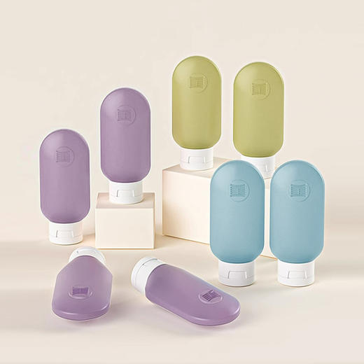 旅游出行必备 【口袋旅行 硅胶乳液分装瓶彩色三件套】分装瓶 乳液瓶 化妆品瓶 沐浴露洗发水挤压瓶子 旅游出差 【口袋旅行 一次性产品套装】 商品图1