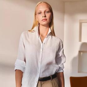 【亚麻系列】SUNSPEL女士春夏经典款长袖亚麻衬衫