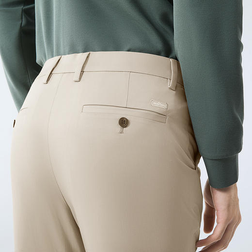 【竹纤维】柒牌休闲裤男士2025春夏新款商务简约舒适百搭直筒长裤128H70290 商品图2