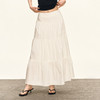 Ariseism 美式复古白色半身裙女2025夏季新款百褶裙子a字蛋糕裙 商品缩略图0