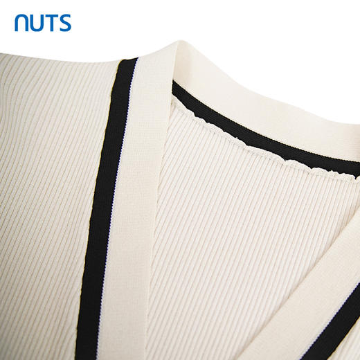 NUTS商场同款夏季设计感简约气质撞色休闲C领短外套421052223 商品图1