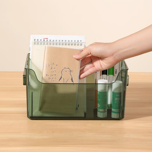 【批发】美丽雅中号收纳筐玩具化妆品零食办公收纳盒颜色随机 1个 商品图5