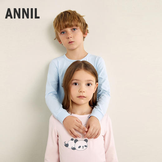 【绵绵秋衣裤套装】男女童秋衣裤套装秋季新款安奈儿童装JM537587 商品图2