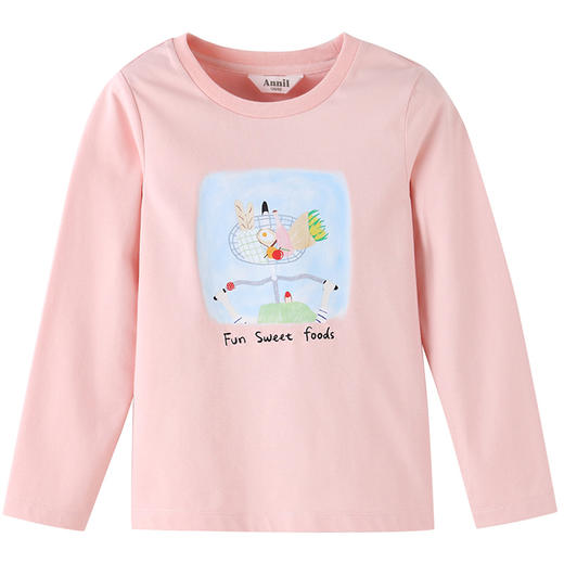 女童圆领长袖针织衫秋季新款安奈儿童装EG531603 商品图6