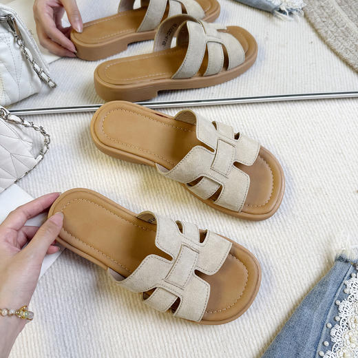 百丽同款平替凉拖女士拖鞋 | 舒适又时尚、绝美夏日半托、休闲百搭、4色可选、搭配裤子裙子都好看~ 商品图6