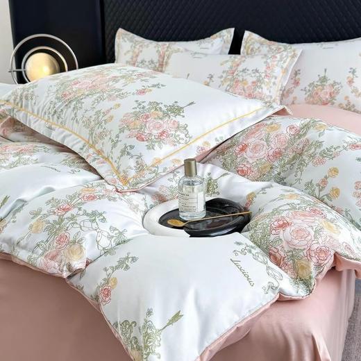 品牌福利大放送超划算️开团79抢春夏裸睡天丝四件套裸感呼吸治愈系床品精72%莱塞尔天丝28%超细旦纤维面料高支高密吸湿透气基地直邮 商品图1