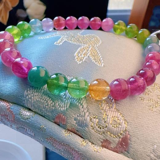 6.8mm单圈彩虹碧玺手串 商品图3