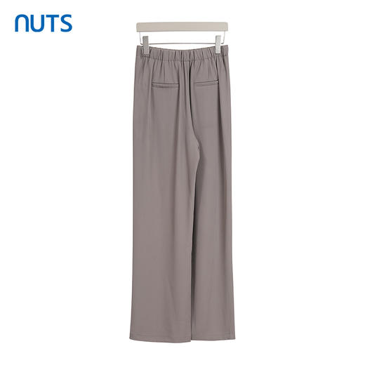 NUTS商场同款夏季纯色松紧腰系带百搭气质宽松休闲长裤428072423 商品图1