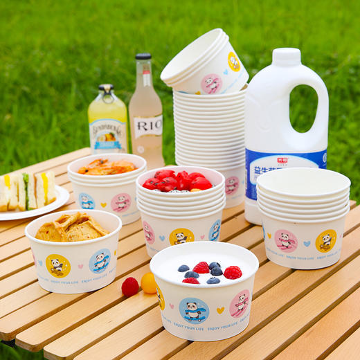 【批发】美丽雅欢享纸碗560ML(20个加赠5个) 商品图3