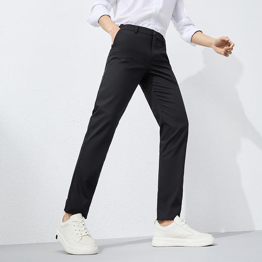 【竹纤维】柒牌休闲裤男士2025春夏新款商务简约舒适百搭直筒长裤128H70290 商品图1