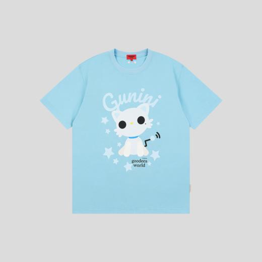 GOODBAI GOODEES 星星机器小猫logo图案印花oversize短袖T恤 商品图3