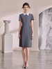 IWY/灰色名媛小香风连衣裙女轻奢高级感高端气质拓花裙子夏季新款Q1401 商品缩略图2