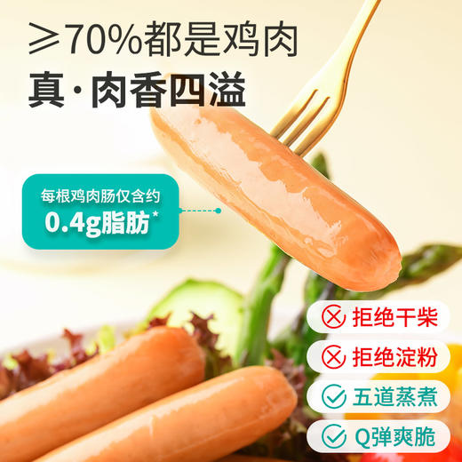 控能鸡胸肉肠（原味/海盐黑胡椒味） 商品图1