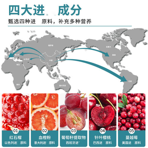 【补充益生菌，每日一袋】益生元浓缩液西梅汁饮品 阿拉伯糖血橙蔓越莓西梅饮料-QA 商品图2