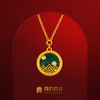 宫匠造办 海誓山盟吊坠 黄金镶钻孔雀石 商品缩略图0