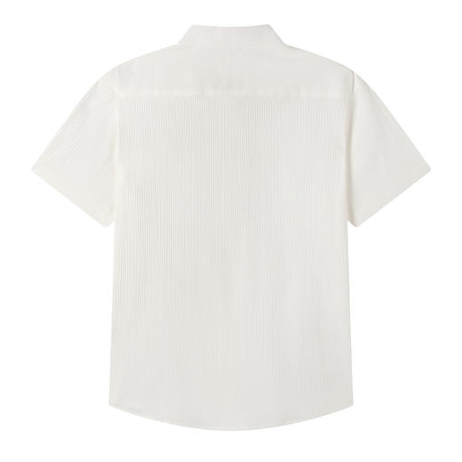 gxgjeans男装男式短袖衬衫25夏季经典通勤休闲百搭日常亲肤透气简约上衣男K&C 商品图1