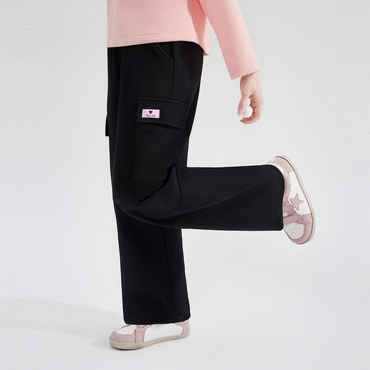 笛莎Deesha 童装女童裤子2025秋新款女童甜美针织工装裤 商品图1