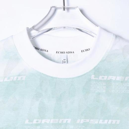 T4188SDSA夏季高级感新款男士短袖渐变设计感短袖T恤字母圆领宽松上衣 商品图2