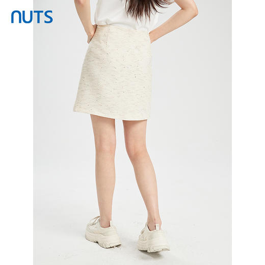 NUTS商场同款夏季高腰显瘦A字百搭短款半身裙422061046 商品图4