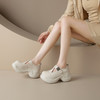 【预售5天】超轻厚底松糕T字带乐福鞋女真皮小个子增高舒适圆头百搭小皮鞋AD&854-639 商品缩略图3