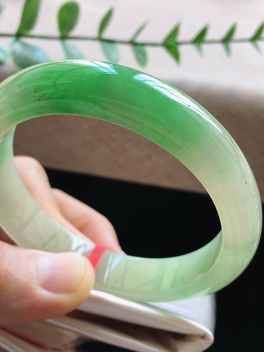 55-56圈口正圈翡翠手镯 商品图4