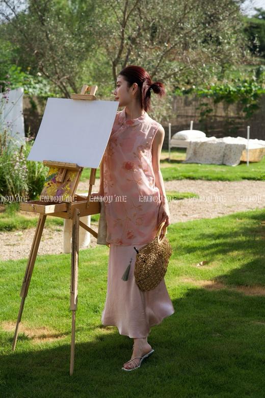 【门店同款】ENJOY夏季云敛-“乐染东方”沁粉花海上衣 163497470 商品图4