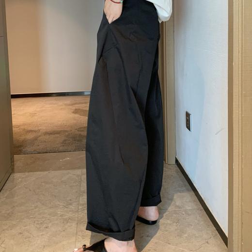 【轻奢系列 显瘦得狠】立体中空纱弯刀裤！山本裤宽松阔腿休闲裤女款薄款九分裤！ 商品图2