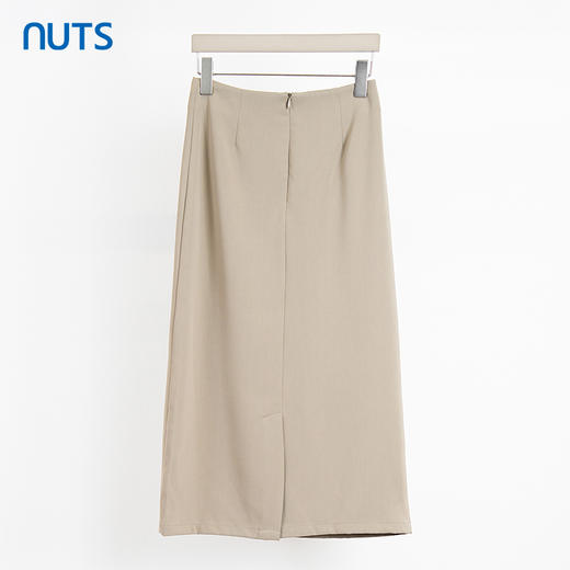 NUTS商场同款夏季简约通勤高腰A字显瘦中长款半身裙424062250 商品图1