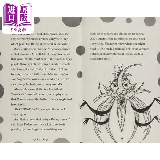 预售 【中商原版】小飞蛾玛妮 大型生物竞赛 Marnie Midnight and the Great Critter Contest 英文原版 儿童黑白插图小说 冒险故事 商品图4