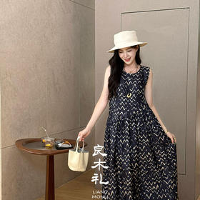 【不退不换】良木礼真丝连衣裙（25059）