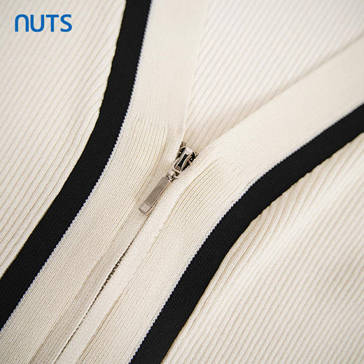 NUTS商场同款夏季设计感简约气质撞色休闲C领短外套421052223 商品图2