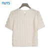 NUTS商场同款夏季圆领简约肌理感直筒短袖套头衫428013551 商品缩略图1