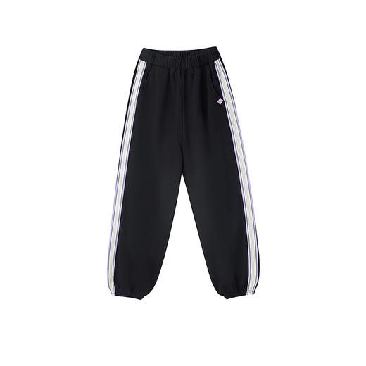 笛莎Deesha 童装女童裤子2025秋新款女童撞色织带束脚卫裤 商品图4